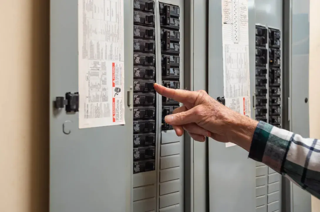 Residential electrical services – outdated home electrical panel in Dallas–Fort Worth